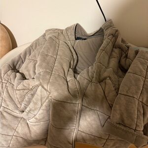 Forever 21 Quilted Tan Jacket